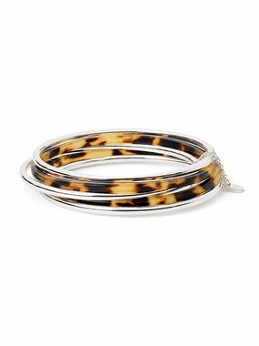 Ralph Lauren Silver-Plated Tortoiseshell
Bangle Set
